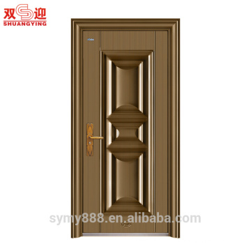 latest steel front door designs apartment doors galvanized iron sheet with stainless anti-thief lock